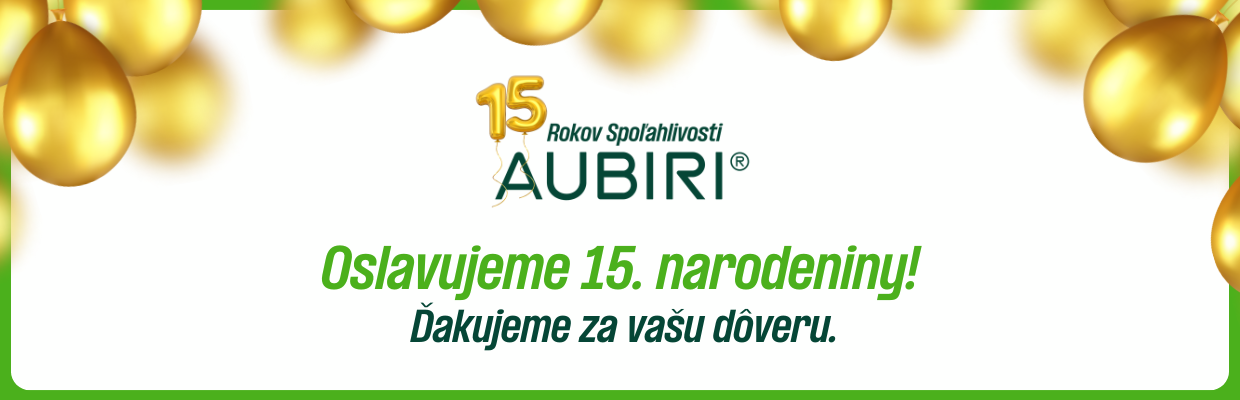 Oslavujeme 15. narodeniny. Ďakujeme za vašu dôveru.